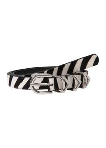 Pieces, Damen 'PCSTEF LEATHER JEANS BELT', Schwarz / Wei&szlig;