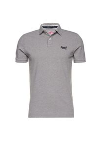 Superdry, Herren Poloshirt 'CLASSIC PIQUE S/S POLO', Graumeliert