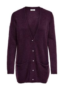 Jacqueline de Yong, Damen Strick-Cardigan, Aubergine