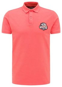 PETROL INDUSTRIES, Herren Poloshirt, Lachs / Schwarz / Wei&szlig;