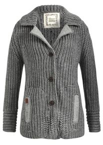 Khujo, Damen Strickjacke 'CARNA', Grau