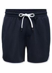 Only & Sons Only & Sons, Herren Shorts, Blau / Naturwei&szlig;