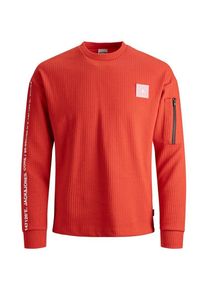 Jack & Jones JACK & JONES, Herren Sweatshirt, Orangerot