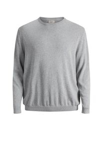 Jack & Jones JACK & JONES, Herren Basic Plus size Pullover, Grau