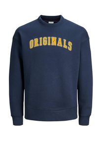 Jack & Jones JACK & JONES, Herren Sweatshirt, Navy / Gelb / Wei&szlig;