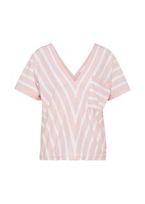 Drykorn, Damen Shirt 'TALEA', Rosa / Wei&szlig;
