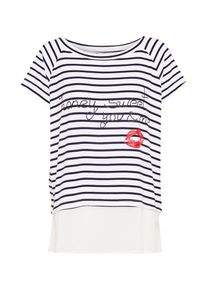 Blendshe Blend She, Damen T-Shirt 'Honey', Schwarz / Wei&szlig;