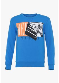 PLUS EIGHTEEN, Herren Sweatshirt, Blau