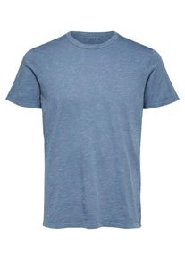 Selected Homme, Herren T-Shirt, Rauchblau