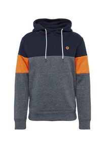 Jack & Jones JACK & JONES, Herren Sweatshirt 'JCOMART SWEAT HOOD', Dunkelblau / Orange
