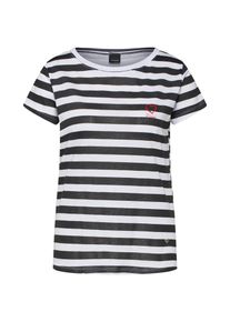 PLEASE, Damen Shirt, Schwarz / Wei&szlig;
