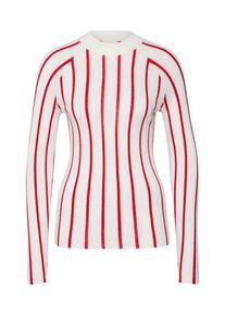 Calvin Klein, Damen Pullover, Rot / Wei&szlig;