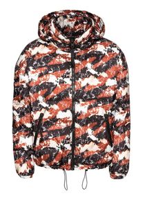 tigha, Herren Steppjacke 'Leander', Anthrazit / Neonrot / Wei&szlig;