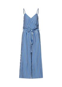 Object, Damen Jumpsuit, Blau / Wei&szlig;