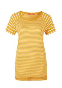 s.Oliver RED LABEL, Damen Shirt, Goldgelb / Wei&szlig;