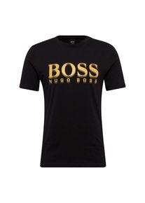 BOSS, Herren T-Shirt 'TLax 1 10131643 01', Gelb / Schwarz