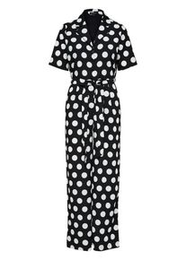 Selected Femme, Damen Jumpsuit, Schwarz / Wei&szlig;