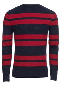 Tom Tailor, Herren Pullover, Navy / Rot