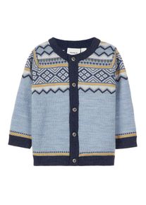 name it, Cardigan, Rauchblau / Nachtblau / Gelb / Dunkelgrau / Wei&szlig;