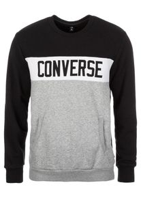 Converse, Herren Sweatshirt, Graumeliert / Schwarz / Wei&szlig;