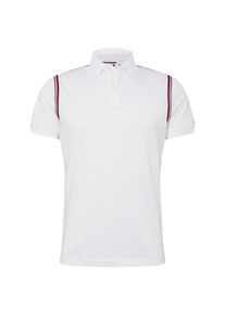 Tommy Hilfiger, Herren Polo 'TOMMY TAPE SLIM POLO', Wei&szlig;