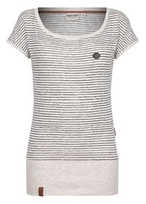 Naketano, Damen Shirt 'Wolle Dizzy', Schwarz / Wollwei&szlig;