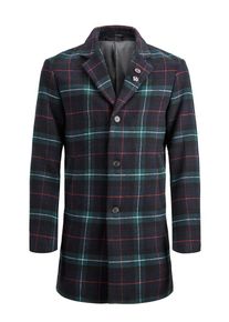 Jack & Jones JACK & JONES, Herren Mantel, Nachtblau / Petrol / Rot