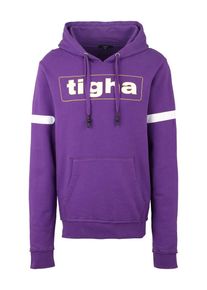 tigha, Herren Sweatshirt 'AKIO', Gelb / Lila / Wei&szlig;