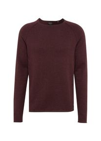 Jack & Jones JACK & JONES, Herren Pullover 'JJEUNION KNIT CREW NECK', Weinrot