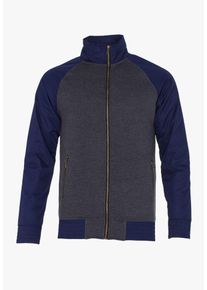 PLUS EIGHTEEN, Herren Sweatjacke, Blau / Dunkelgrau