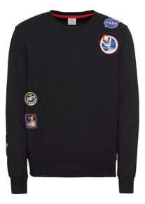 Jack & Jones JACK & JONES, Herren Sweatshirt 'Nasa', Schwarz
