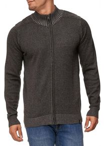 INDICODE JEANS, Herren Strickjacke 'Miro', Dunkelgrau