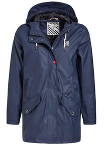 Khujo, Damen Mantel ' NANCY ', Blau / Schwarz / Wei&szlig;