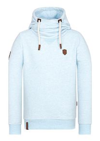 Naketano, Herren Sweatshirt 'K&uuml;f&uuml;rbaz Amk', Hellblau / Braun