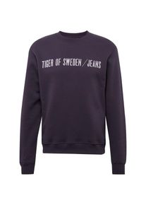 Tiger Of Sweden, Herren Sweatshirt 'TANA', Dunkellila / Wei&szlig;