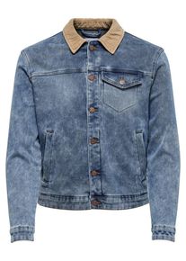 Only & Sons Only & Sons, Herren Jacke, Hellbeige / Blue Denim