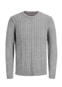 Jack & Jones JACK & JONES, Herren Strickpullover, Grau