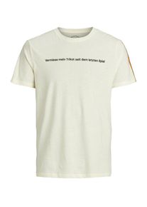 Jack & Jones JACK & JONES, Herren Statet T-Shirt, Wei&szlig;