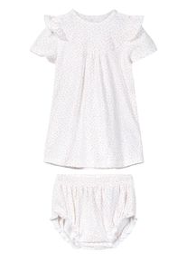 name it, M&auml;dchen Multipack Shorts und Kleid, Pastellorange / Wei&szlig;