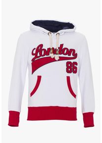 PLUS EIGHTEEN, Herren Pullover, Rot / Wei&szlig;