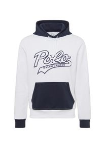 Polo Ralph Lauren, Herren Sweatshirt 'LSPOHOODM8-LONG SLEEVE-KNIT', Nachtblau / Wei&szlig;