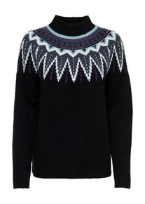 Jacqueline de Yong, Damen Pullover, Pastellblau / Dunkelgrau / Dunkellila / Schwarz / Wei&szlig;
