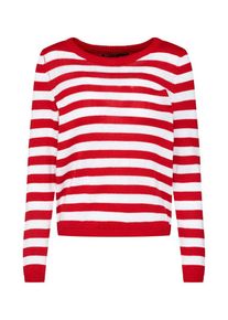 Only, Damen Pullover, Rot / Wei&szlig;