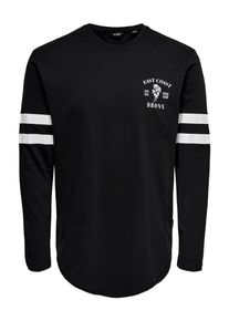 Only & Sons Only & Sons, Herren T-Shirt, Schwarz / Wei&szlig;