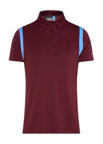 J. Lindeberg J.Lindeberg, Herren 'Dolph slim TX' Jersey Poloshirt, Hellblau / Dunkelrot