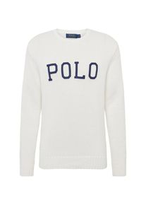 Polo Ralph Lauren, Herren Pullover 'LOGO CN-LONG SLEEVE-SWEATER', Nachtblau / Wei&szlig;