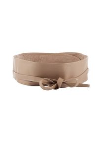 Vanzetti, Damen Tailleng&uuml;rtel aus Leder 7.0cm, Taupe