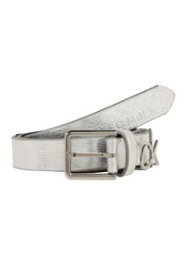 Calvin Klein, Damen G&uuml;rtel '2.5CM CK SLIDER BELT', Silber