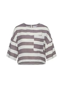 Native Youth, Damen Shirt 'SEFTON CROP', Bordeaux / Wei&szlig;