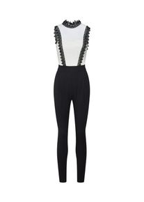 Wal G., Damen Jumpsuit 'Overall', Schwarz / Wei&szlig;